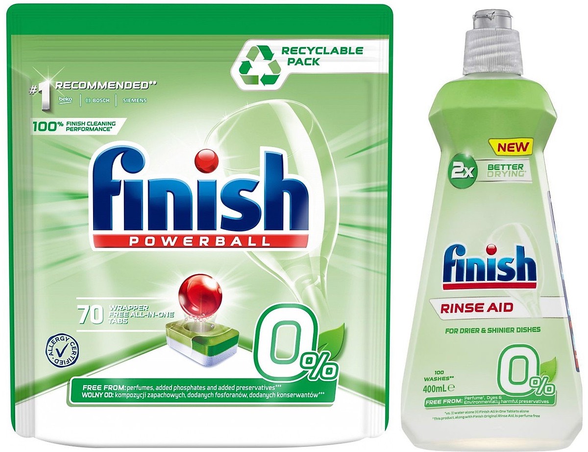 VIÊN RỬA BÁT FINISH ALL IN 1 HỮU CƠ ECO 0% LOẠI 70 VIÊN.